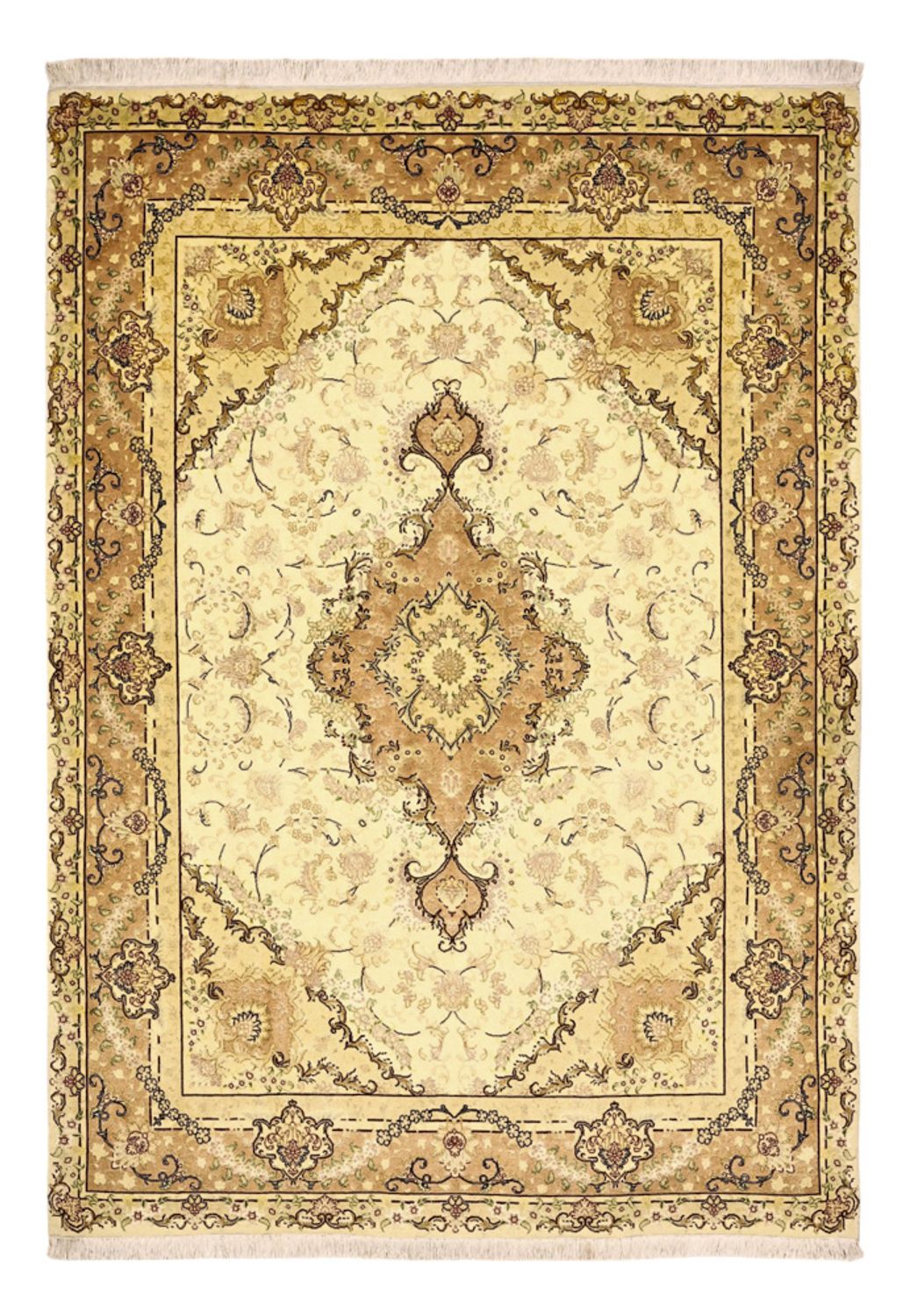 Perserteppich - Täbriz - Royal - 208 x 149 cm - beige