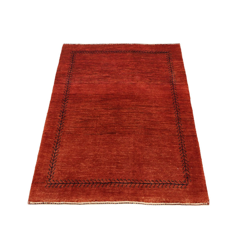 Gabbeh Teppich - Loribaft Perser - 115 x 82 cm - dunkelrot