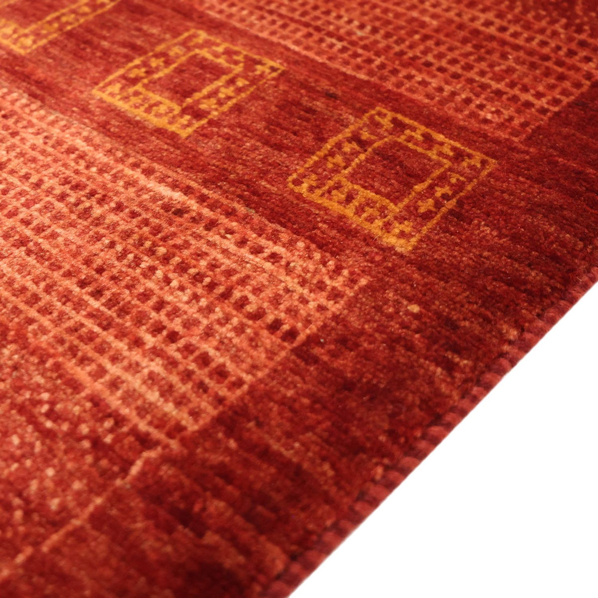 Gabbeh Teppich - Kaschkuli Perser - 113 x 97 cm - rot