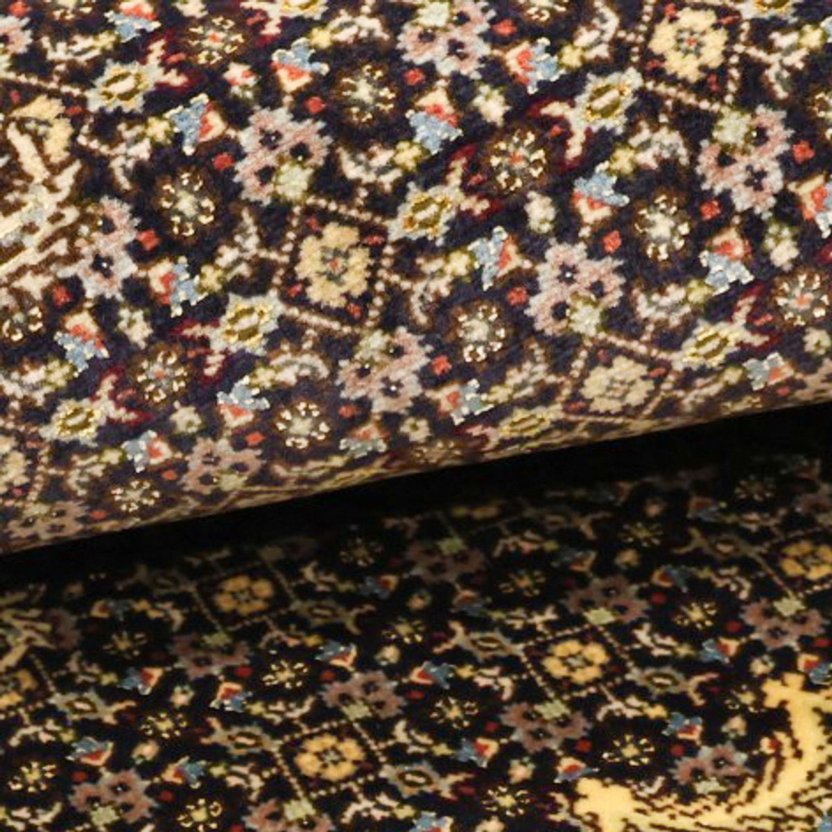 Perserteppich - Täbriz - Royal - 146 x 102 cm - dunkelgrün