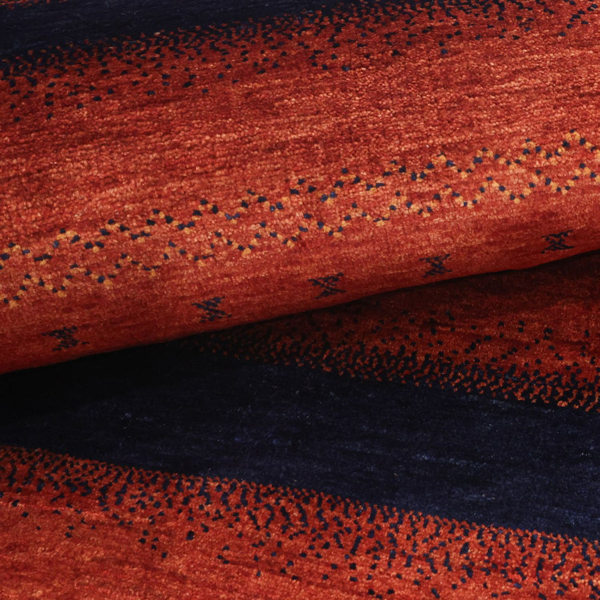 Gabbeh Teppich - Kaschkuli Perser quadratisch - 114 x 101 cm - mehrfarbig