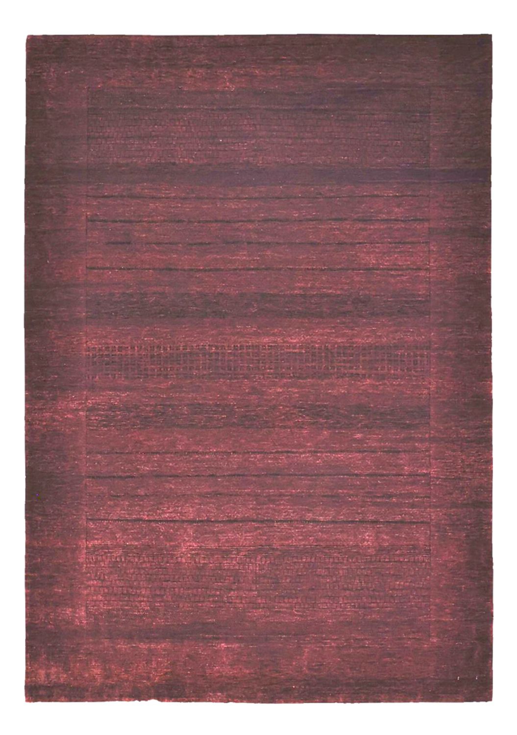 Gabbeh Teppich - Loribaft Indus - 235 x 166 cm - dunkelrot