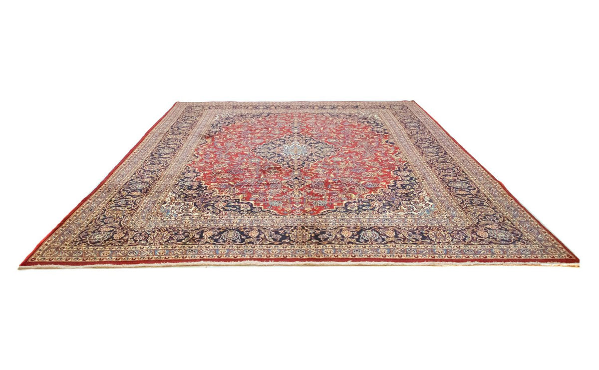 Perserteppich - Keshan 384 x 303 cm - blau