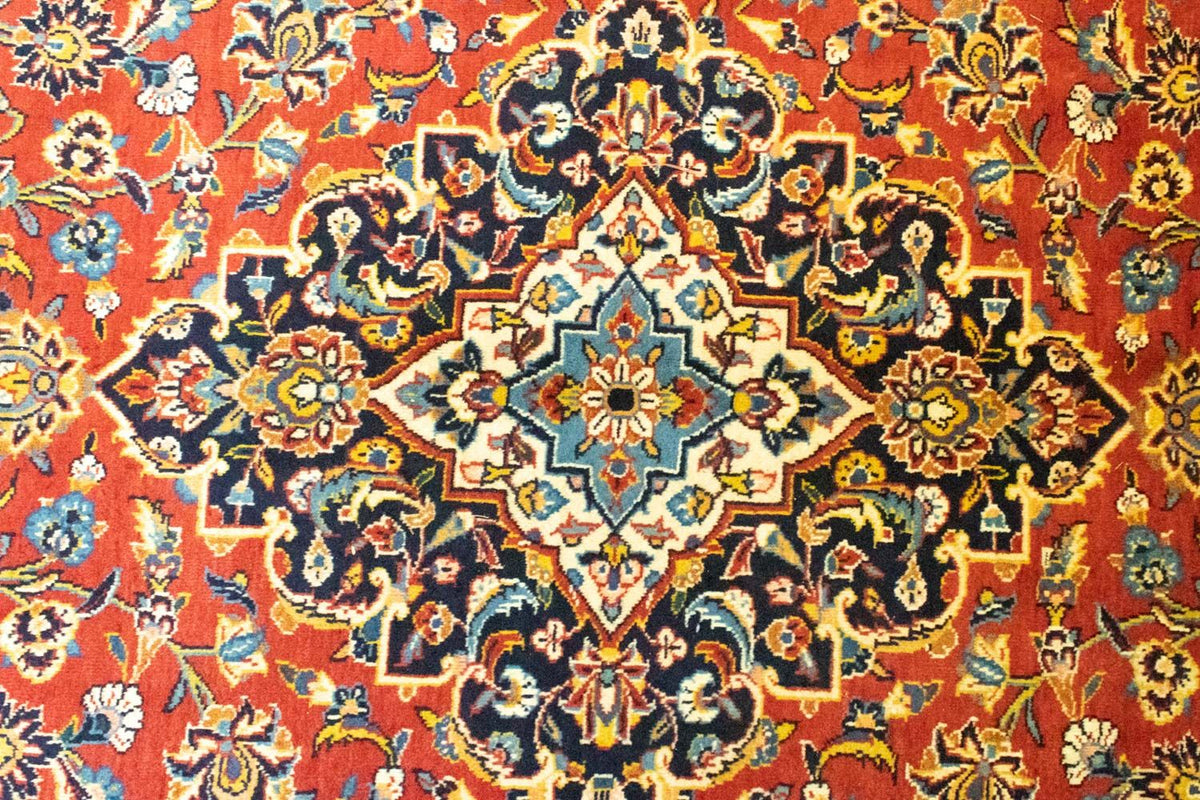 Perserteppich - Keshan 382 x 270 cm - orange