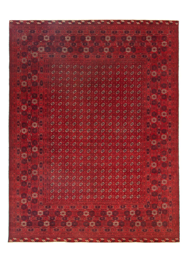 Afghan Teppich - Buchara 390 x 292 cm - dunkelrot
