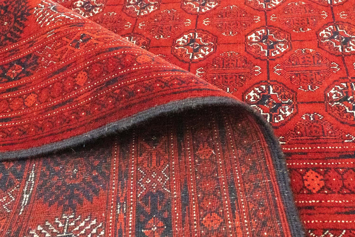 Afghan Teppich - Buchara 390 x 292 cm - dunkelrot