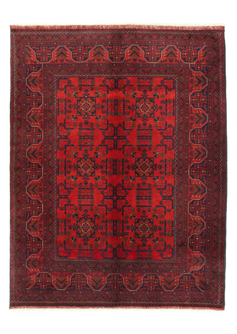 Afghan Teppich - Kunduz 206 x 149 cm - rot