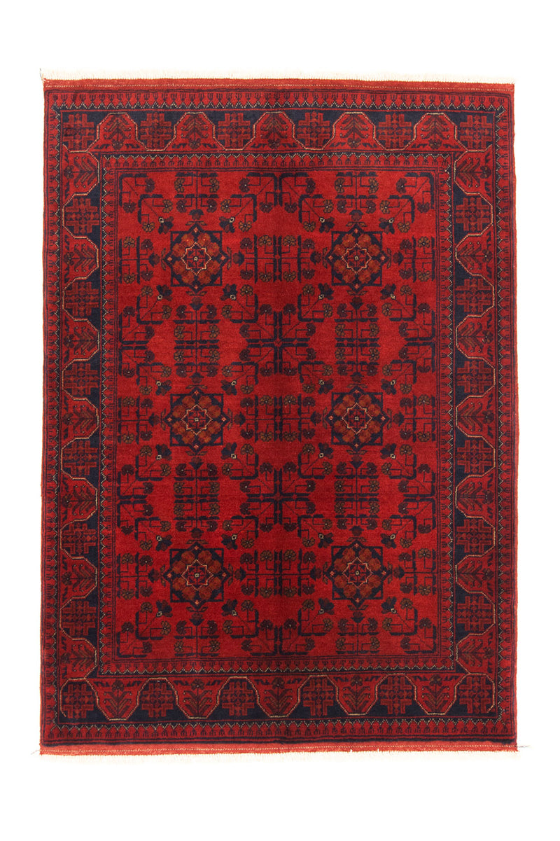 Afghan Teppich - Kunduz 147 x 105 cm - rot
