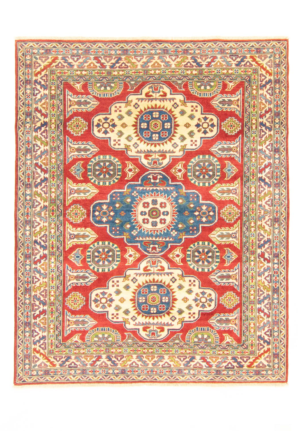 Ziegler Teppich - Kazak 198 x 157 cm - dunkelrot
