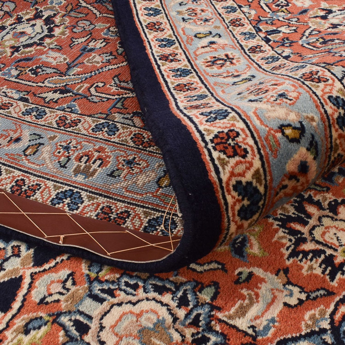 Perserteppich - Keshan - 403 x 295 cm - dunkelblau