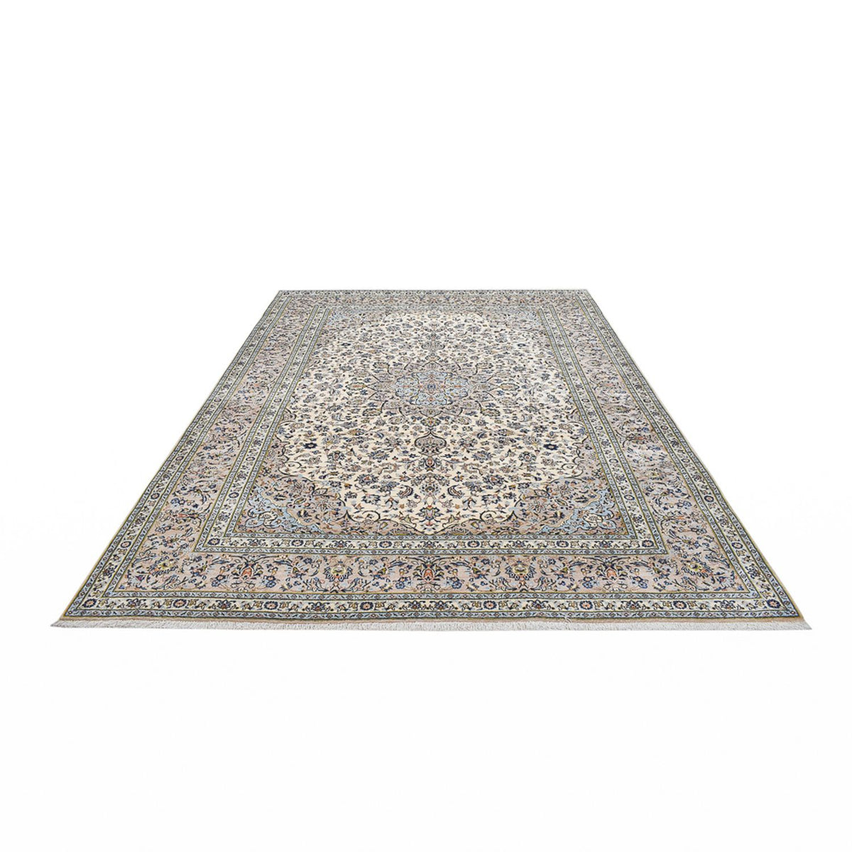 Perserteppich - Keshan - 352 x 257 cm - grau