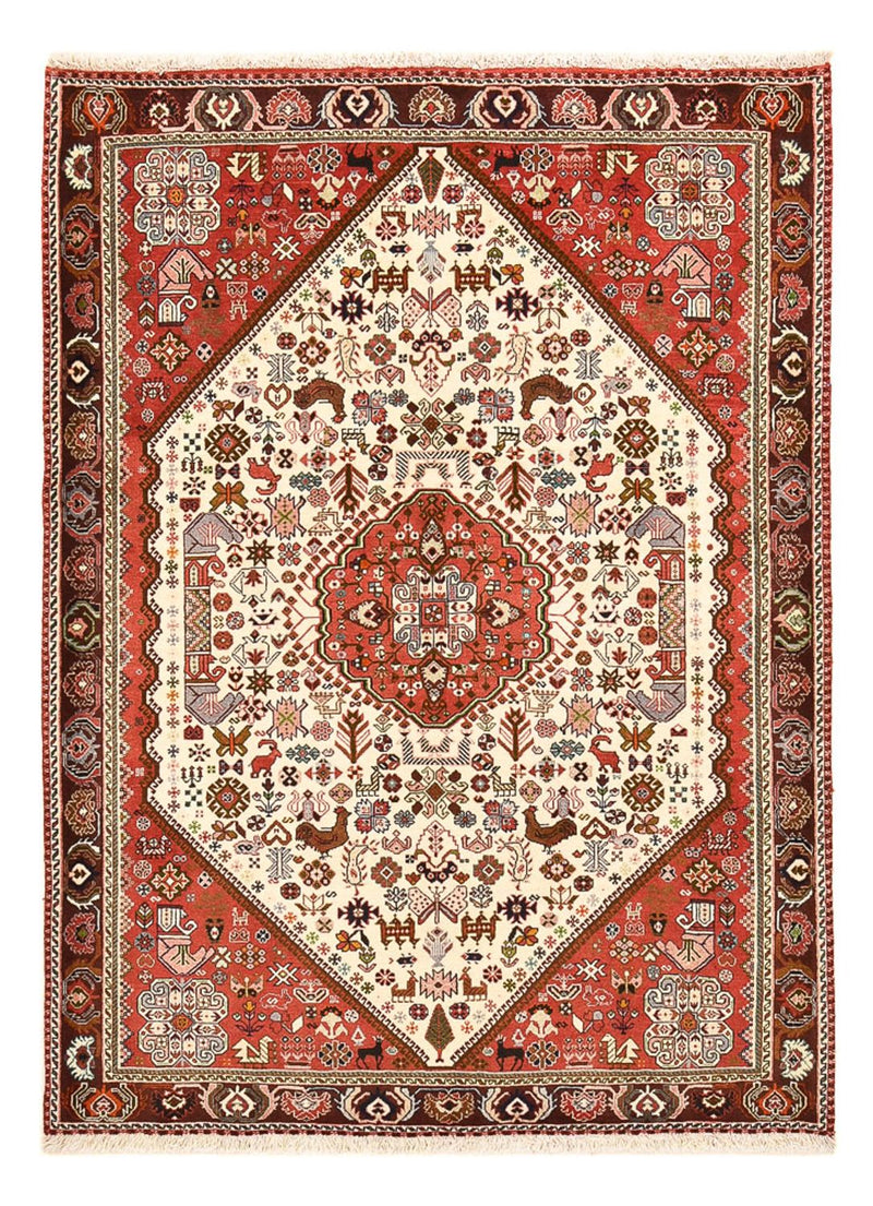 Gabbeh Teppich - Kaschkuli Perser - 200 x 150 cm - creme