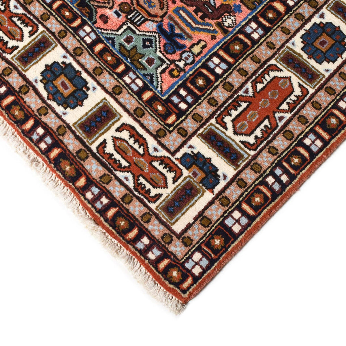 Perserteppich - Nomadic - 206 x 143 cm - mehrfarbig