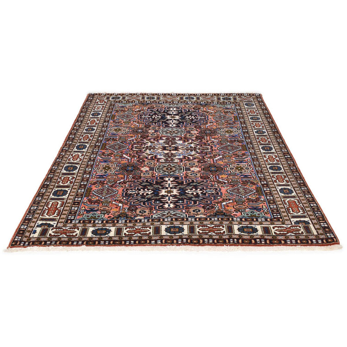 Perserteppich - Nomadic - 206 x 143 cm - mehrfarbig