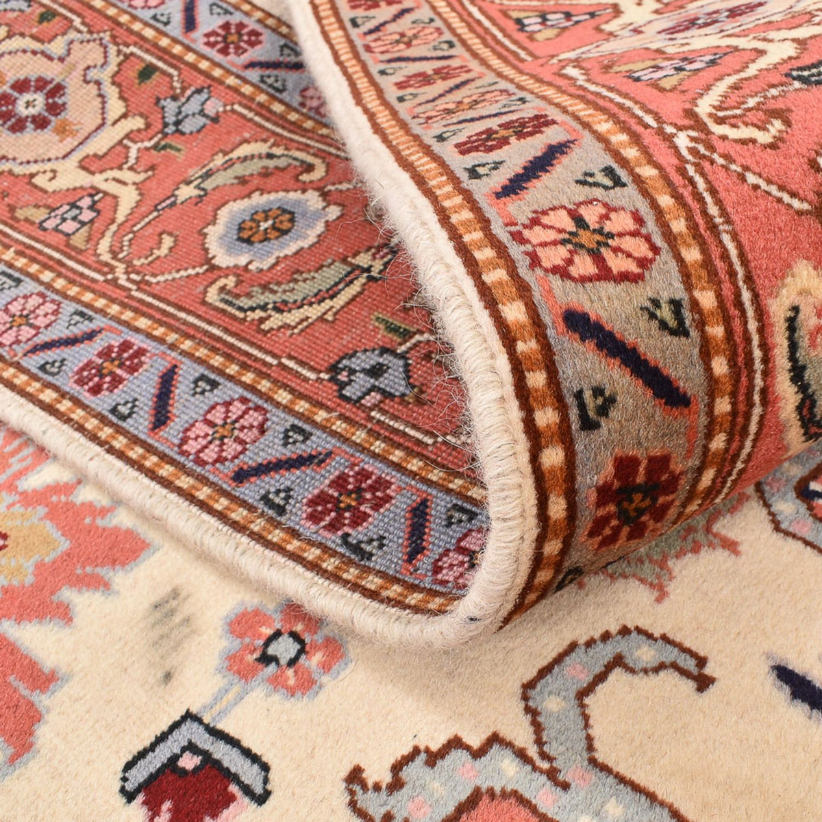 Perserteppich - Täbriz - Royal quadratisch  - 205 x 200 cm - creme