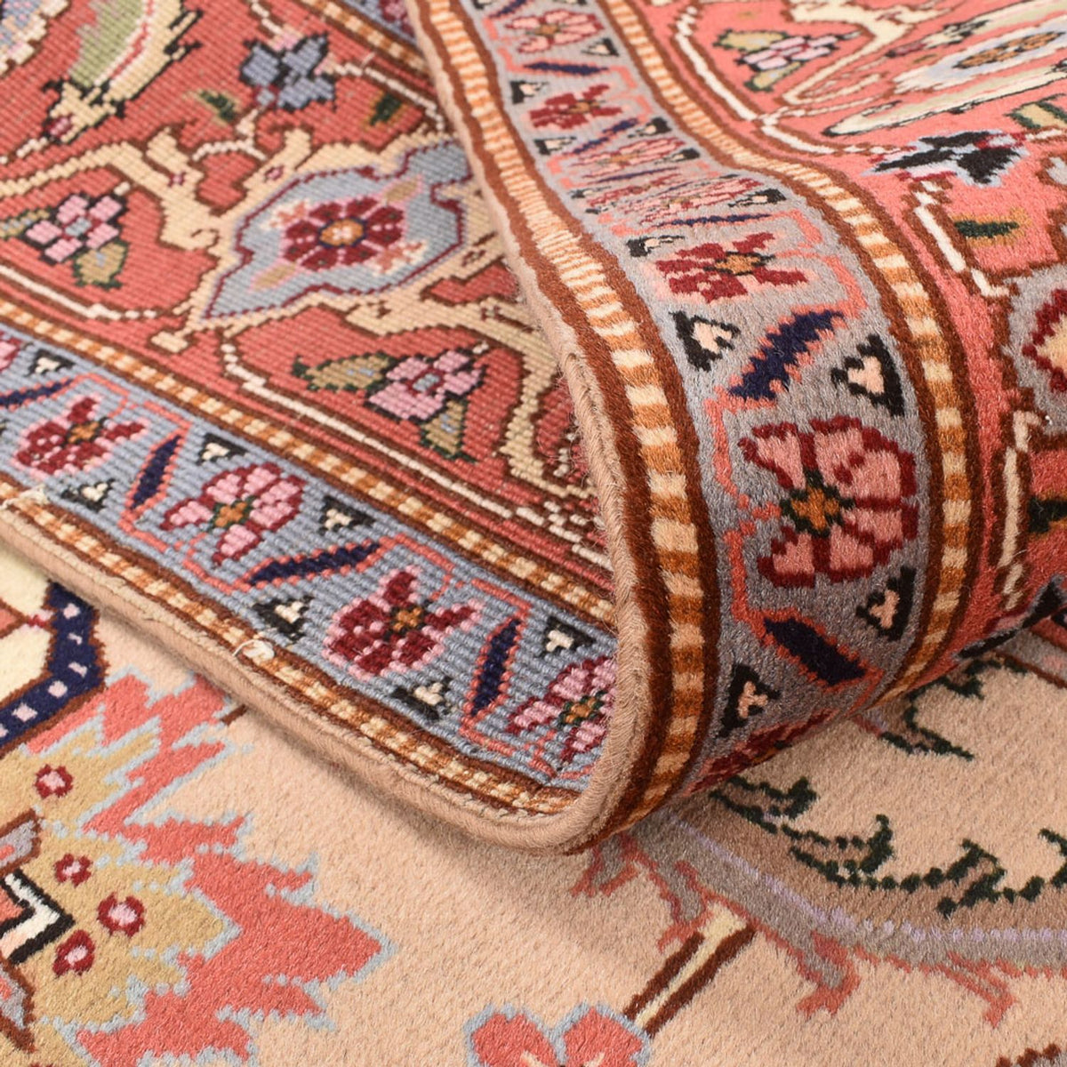 Perserteppich - Nomadic quadratisch  - 200 x 197 cm - hellbeige