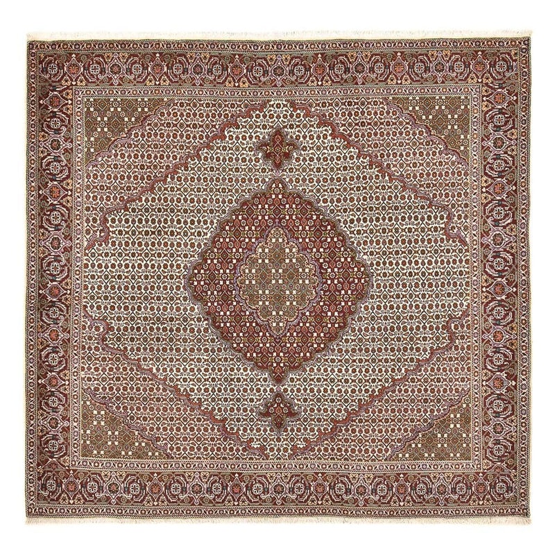 Perserteppich - Täbriz - Royal quadratisch  - 204 x 200 cm - braun
