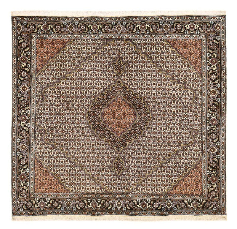 Perserteppich - Täbriz - Royal quadratisch  - 202 x 200 cm - sand