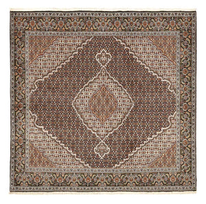 Perserteppich - Täbriz - Royal quadratisch  - 207 x 205 cm - braun