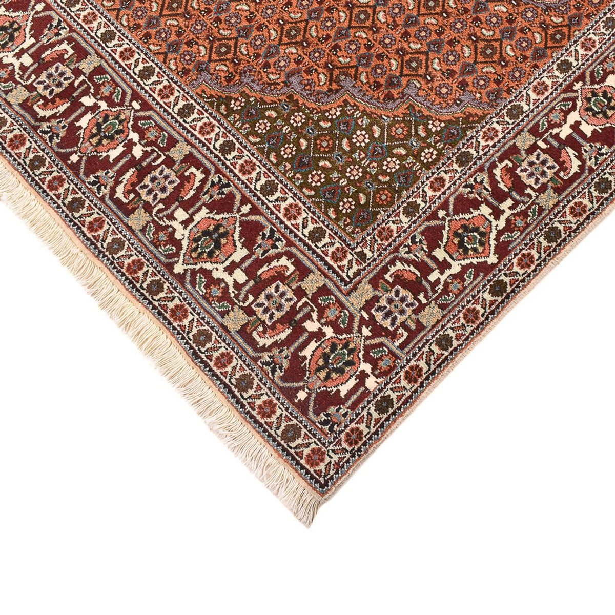 Perserteppich - Täbriz - Royal quadratisch - 203 x 200 cm - hellbraun