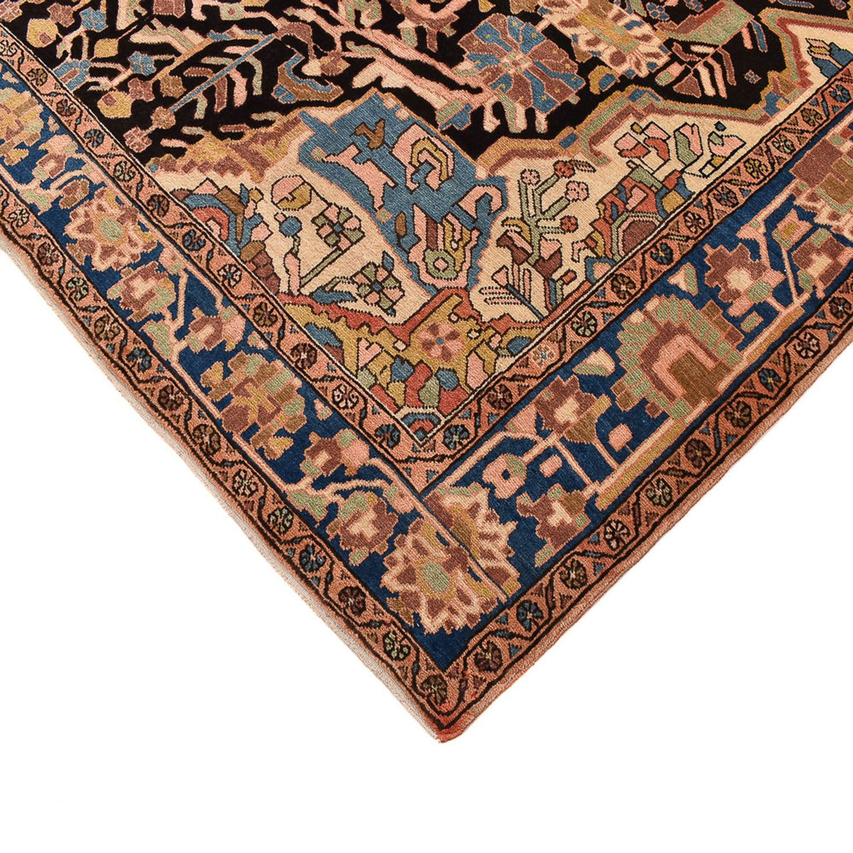 Perserteppich - Nomadic quadratisch  - 206 x 203 cm - mehrfarbig