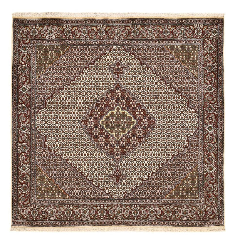 Perserteppich - Täbriz - Royal quadratisch  - 205 x 202 cm - braun