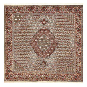 Perserteppich - Täbriz - Royal quadratisch  - 205 x 204 cm - hellbraun