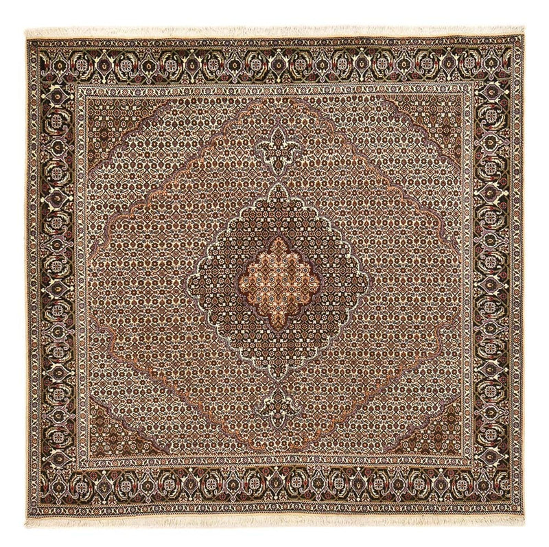 Perserteppich - Täbriz - Royal quadratisch  - 202 x 202 cm - braun