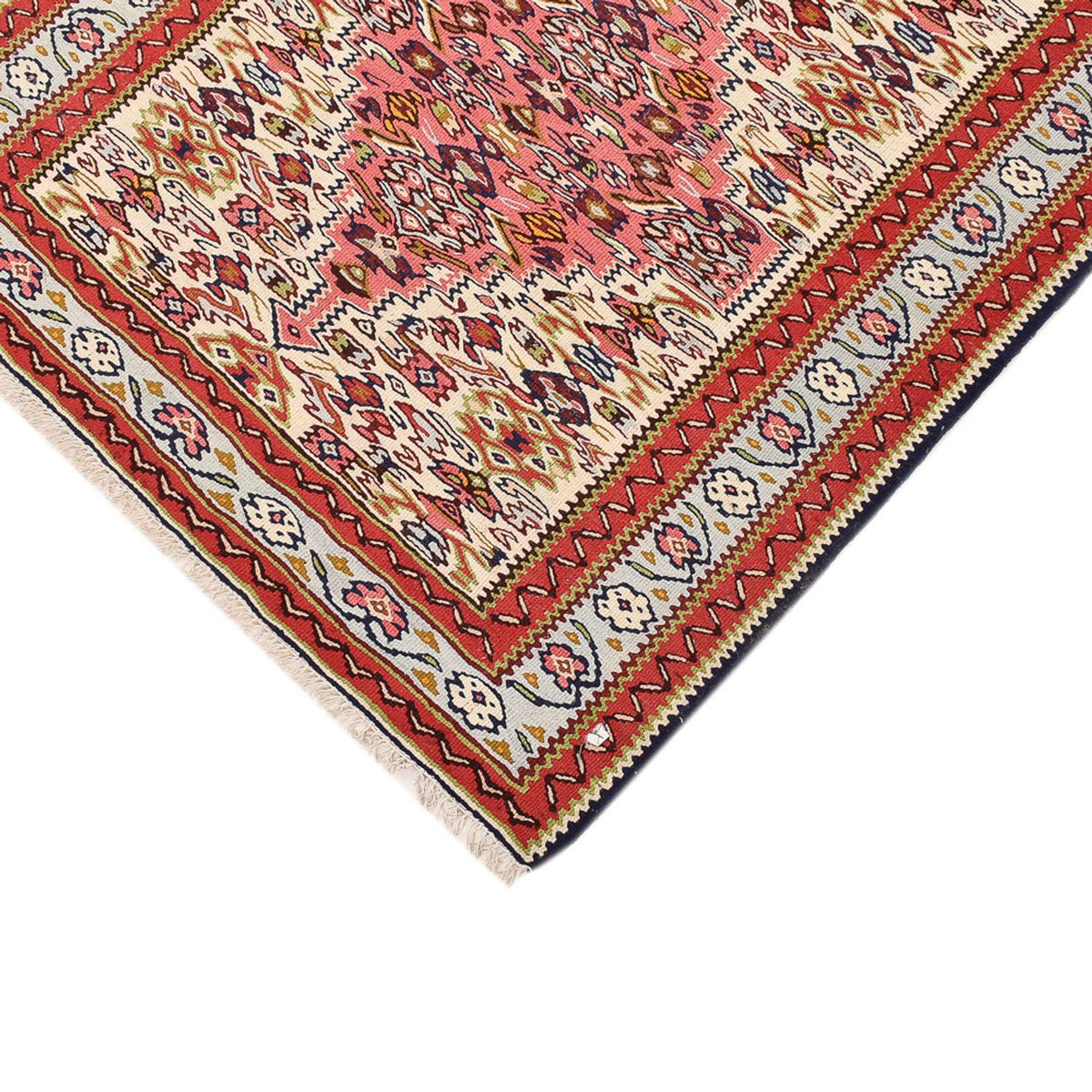 Läufer Kelim - Oriental - 437 x 81 cm - beige