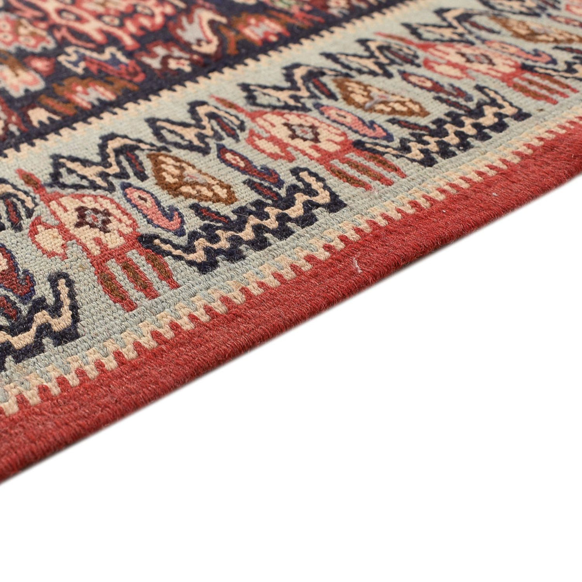 Läufer Kelim - Oriental - 395 x 85 cm - dunkelbeige