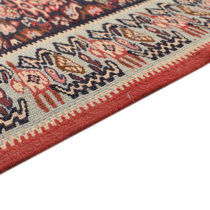 Läufer Kelim - Oriental - 395 x 85 cm - dunkelbeige