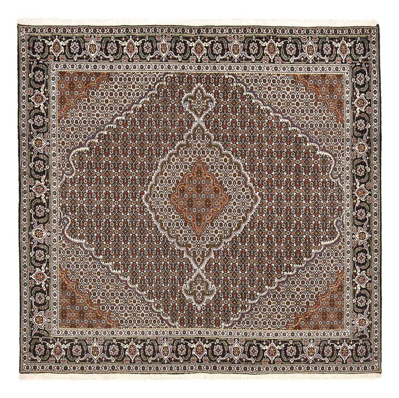 Perserteppich - Täbriz - Royal quadratisch  - 200 x 200 cm - braun