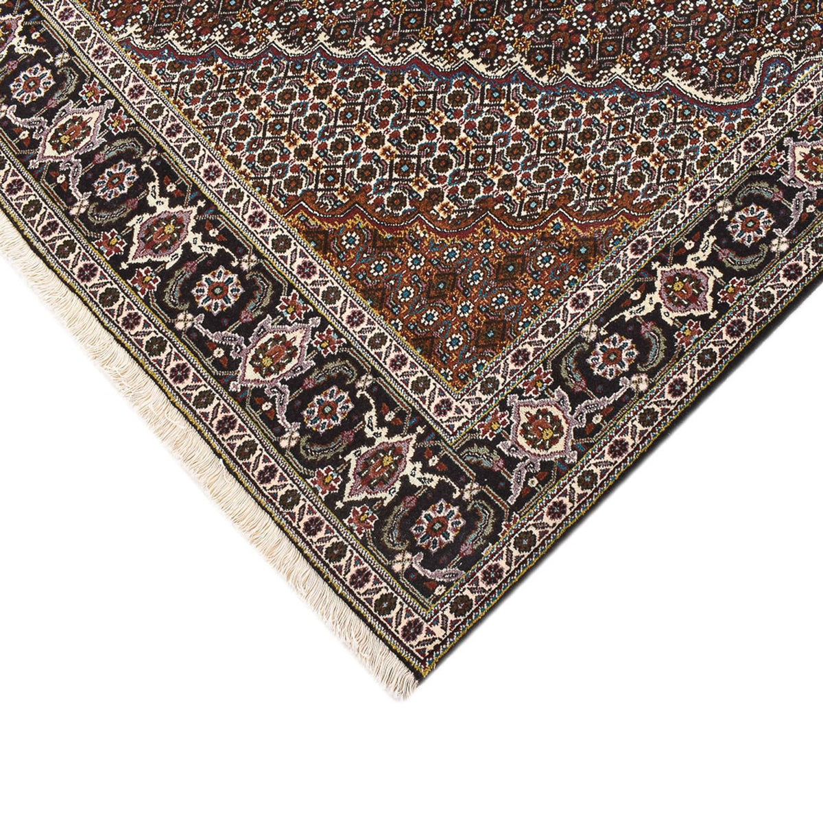 Perserteppich - Täbriz - Royal quadratisch - 200 x 200 cm - braun