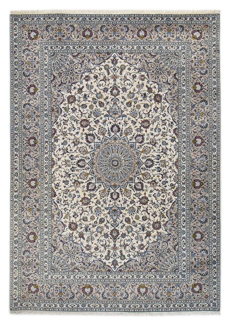 Perserteppich - Keshan - Royal - 346 x 246 cm - grau