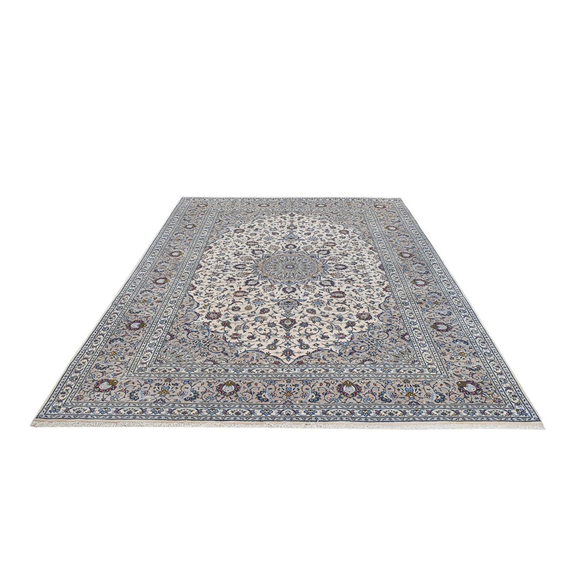 Perserteppich - Keshan - Royal - 350 x 240 cm - grau