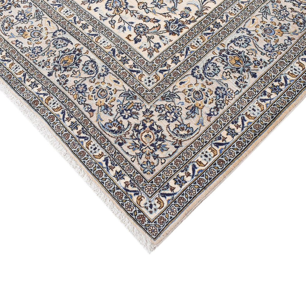 Perserteppich - Keshan - Royal - 351 x 250 cm - grau