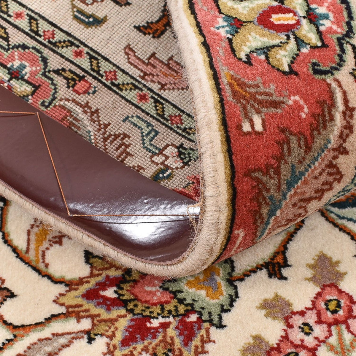 Läufer Perser - Täbriz - Royal - 202 x 69 cm - creme