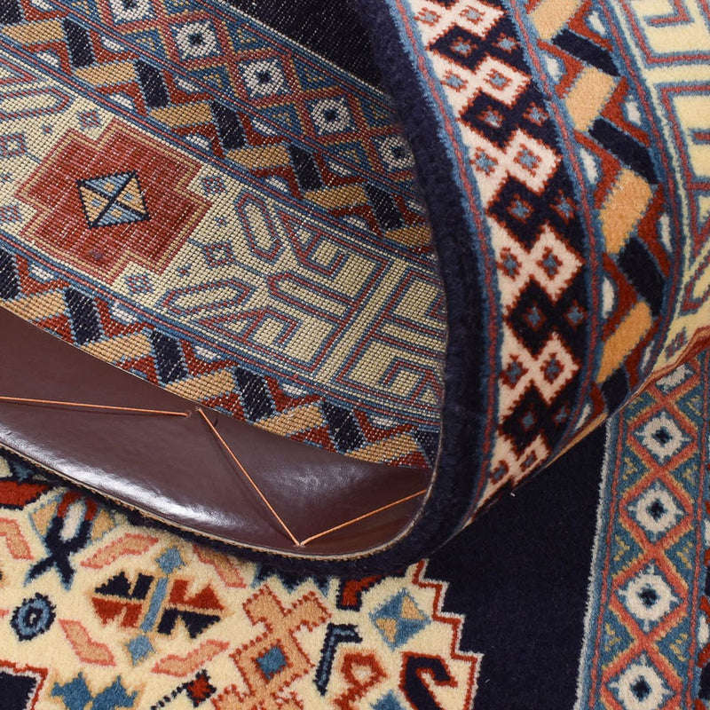 Läufer Perser - Täbriz - Premium - 300 x 73 cm - dunkelblau