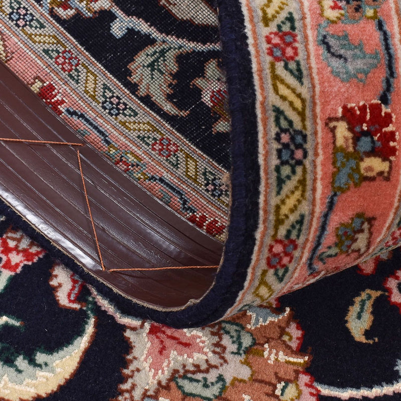 Läufer Perser - Täbriz - Premium - 300 x 66 cm - dunkelblau