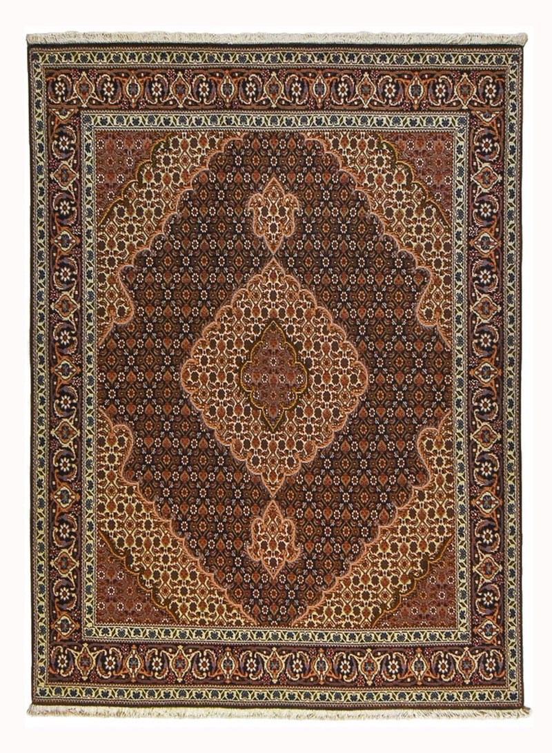 Perserteppich - Täbriz - Royal - 202 x 152 cm - braun