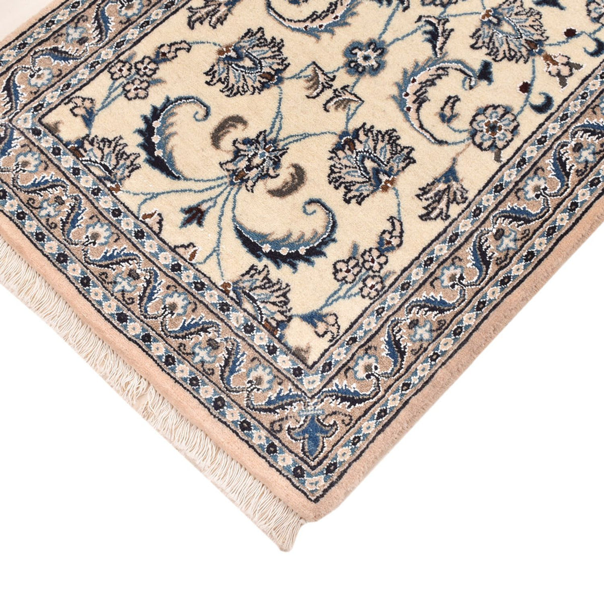 Läufer Perser - Nain - Royal - 196 x 61 cm - creme