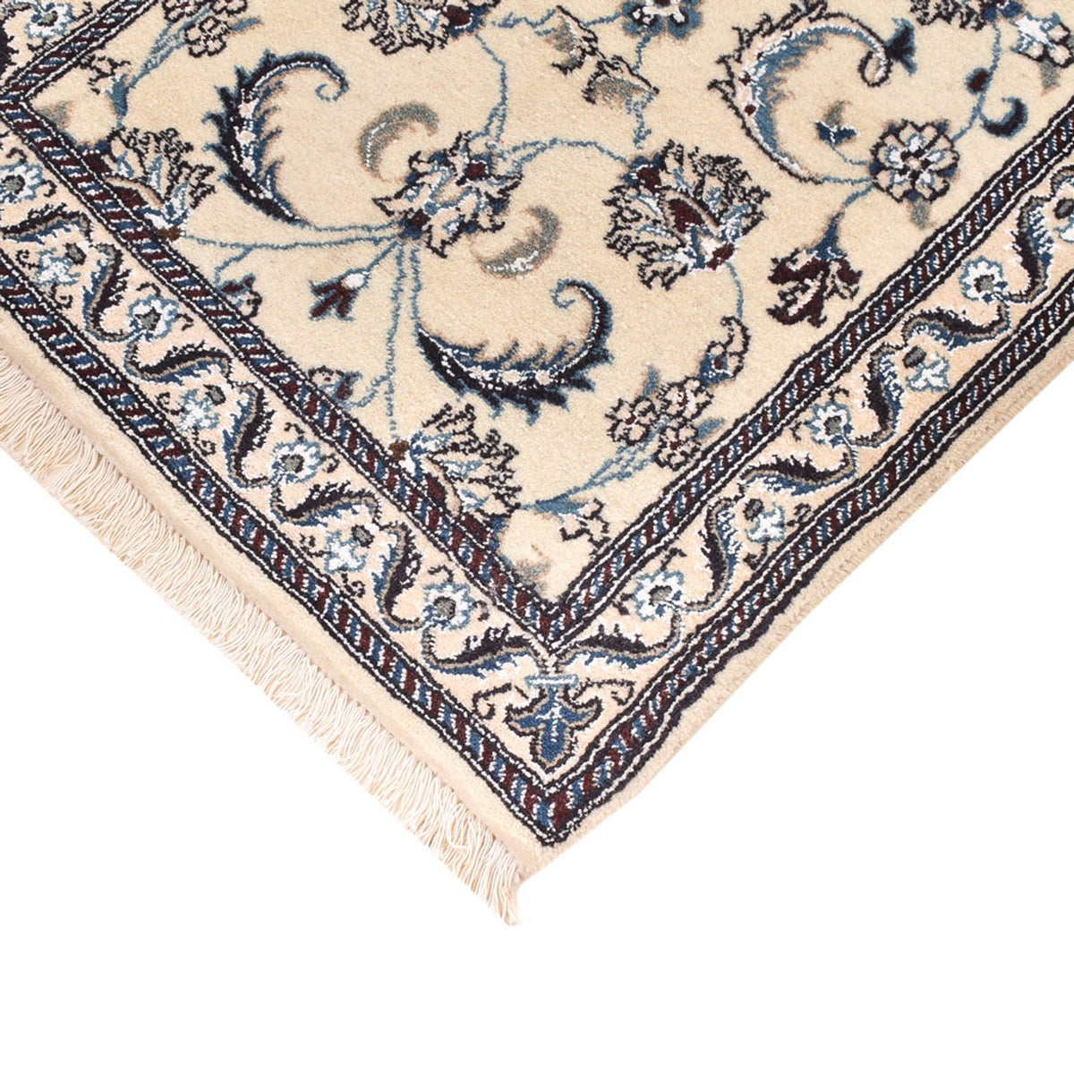 Läufer Perser - Nain - Royal - 202 x 63 cm - creme