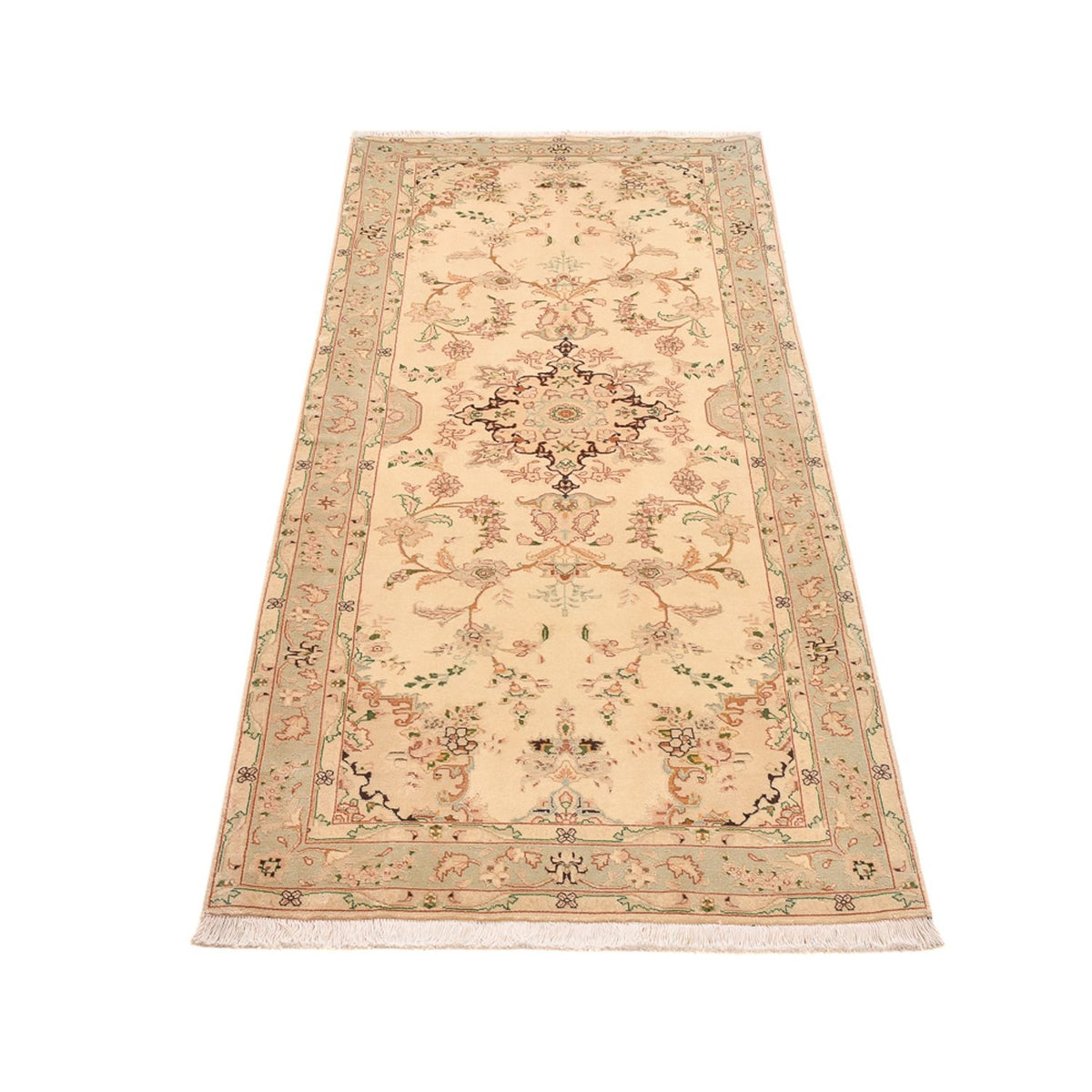 Läufer Perser - Täbriz - Royal - 205 x 81 cm - beige