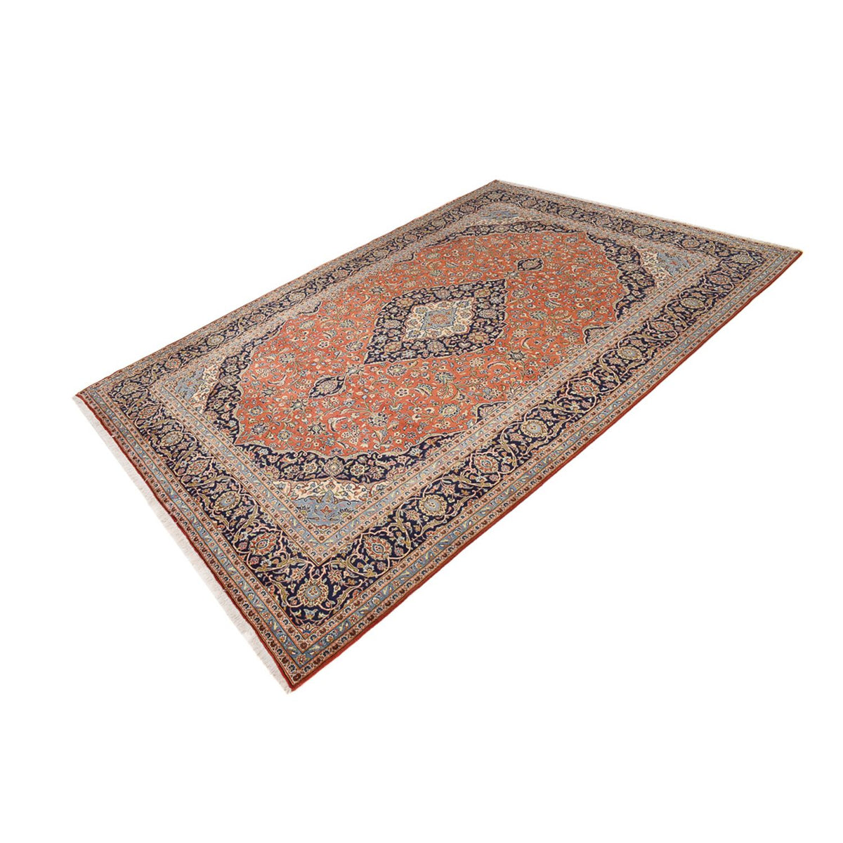 Perserteppich - Keshan - Royal - 414 x 286 cm - orange