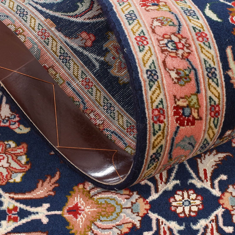 Läufer Perser - Täbriz - Premium - 300 x 68 cm - dunkelblau