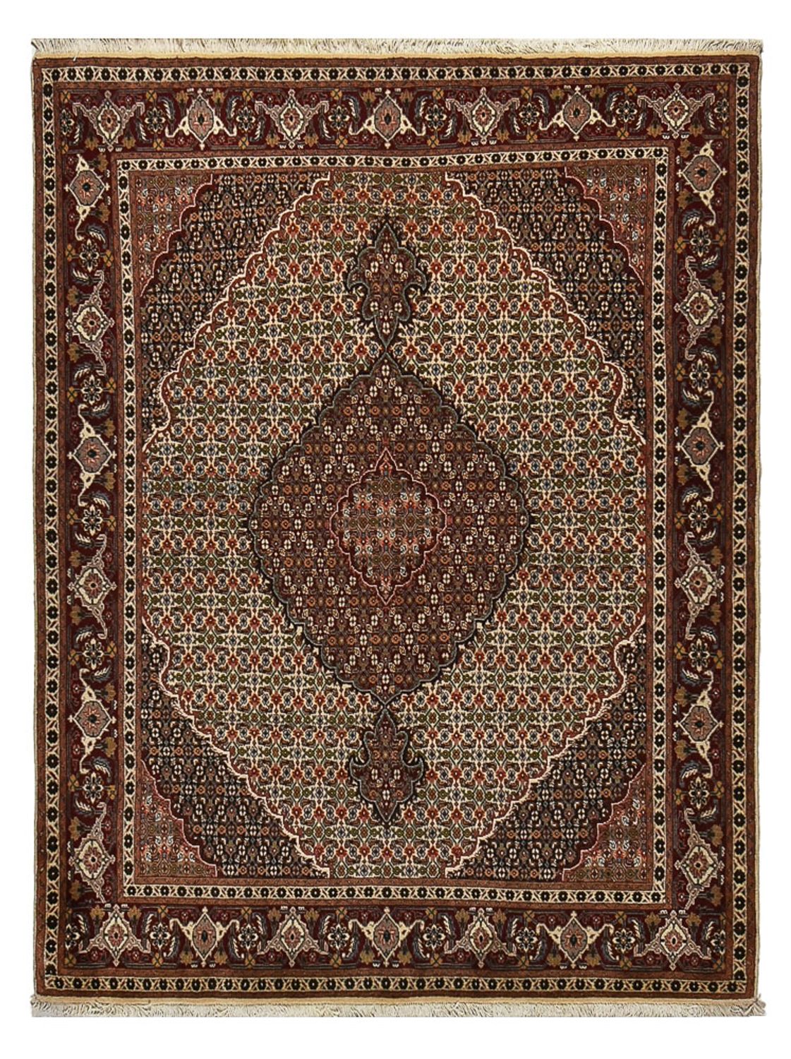 Perserteppich - Täbriz - Royal - 203 x 156 cm - hellbraun