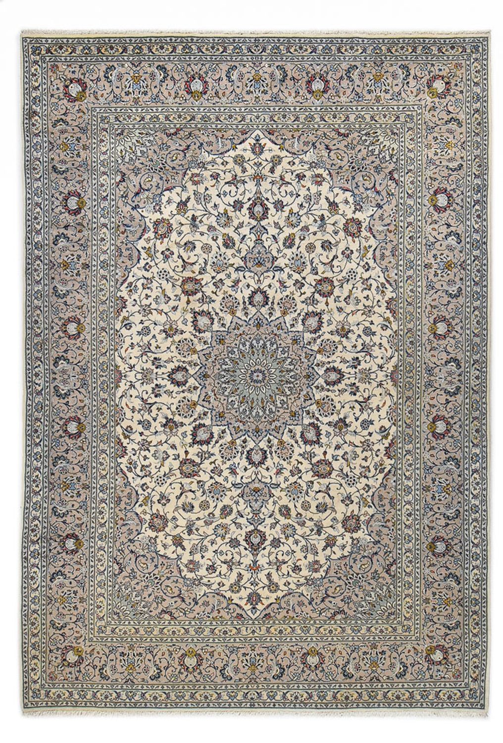 Perserteppich - Keshan - Royal - 352 x 245 cm - grau