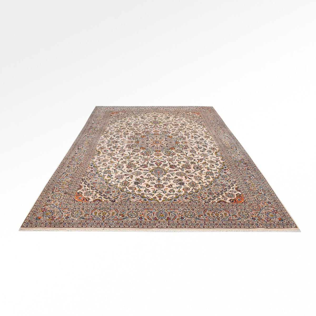 Perserteppich - Keshan - Royal - 353 x 254 cm - sand