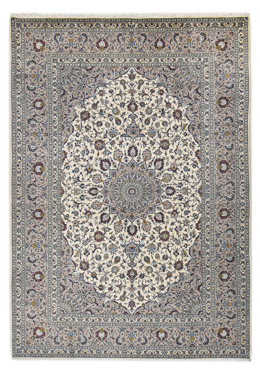 Perserteppich - Keshan - Royal - 352 x 250 cm - grau