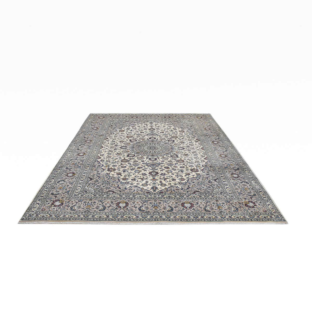 Perserteppich - Keshan - Royal - 340 x 252 cm - grau